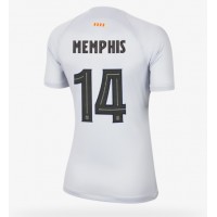 Barcelona Memphis Depay #14 Tredjetrøje Dame 2022-23 Kortærmet